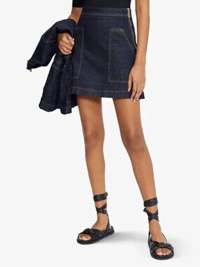 Ted Baker London Dark Wash denim mini skirt size 2 (US 6)
